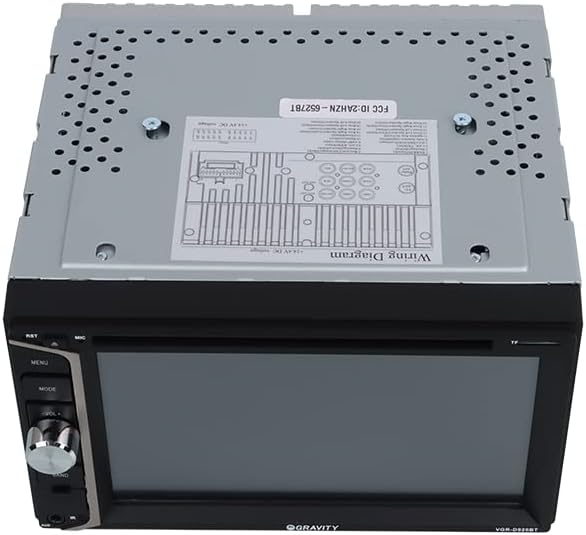Gravity D920BT – Receptor estéreo de coche de 6.2 pulgadas, 200 vatios, doble DIN 2DIN, pantalla táctil HD con DVDCDMP3FMUSBSD, compatible con
