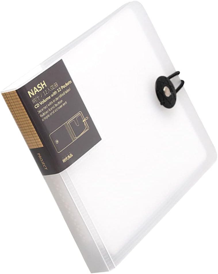 Milisten 12 capacidad CD DVD caso CD titular portátil CD DVD cartera caso CD bolsa de almacenamiento