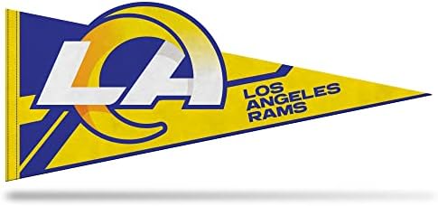 Rico Industries NFL Football Shape Cut Soft Felt Pennant – EZ to Hang – Home Décor (Game Room, Man Cave, Bed Room)