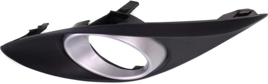 For Mazda 2 Fog Light Cover 2011 12 13 2014 Driver and Passenger Side PairSet  Painted Silver  DOTSAE Compliance  MA1038109 + MA1039109  DR6150C20A