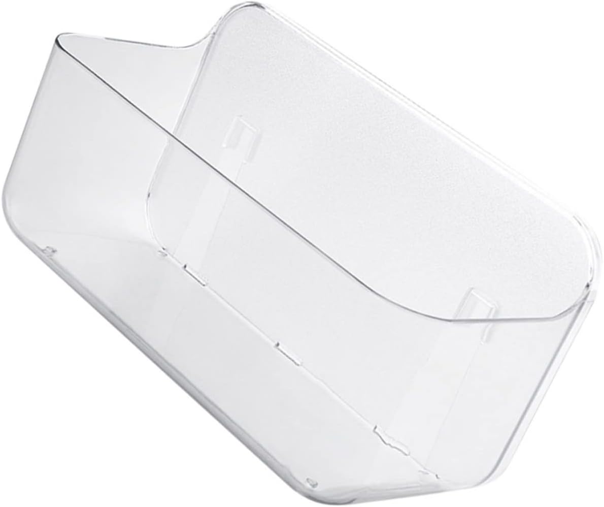 COOLHIYA Estante de pared para baño, estantes transparentes para pared, sin perforación, estantes flotantes transparentes, organizador de ducha,