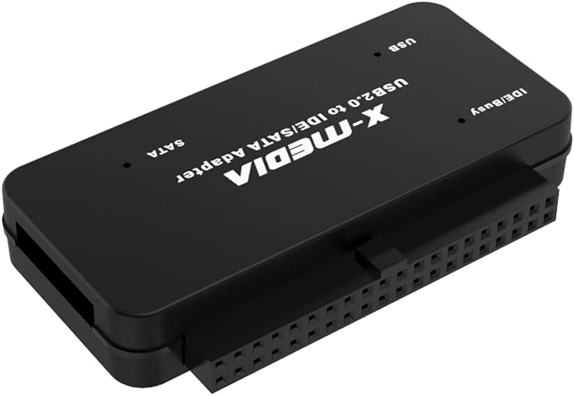 XM-UB2235S Convertidor de adaptador USB 2.0 a IDE SATA, lectoradaptador de disco duro externo – Compatible con unidad de disco duro HDDSSD de 2.53.5