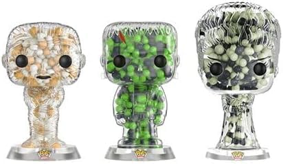 Paquete de monstruos terroristas, caja clásica universal de figuras de terror, paquete de personajes de palabras de Mash + tarjetas coleccionables