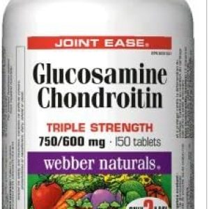Webber Natural Glucosamina & Condroitina, 750600 mg, 150 pestañas Webber Natural Glucosamina & Condroitina, 750600 mg, 150 pestañas