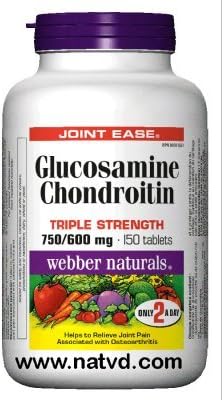 Webber Natural Glucosamina & Condroitina, 750600 mg, 150 pestañas