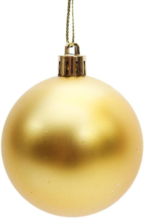 24 bolas decorativas de Navidad para árbol de Navidad, bolas colgantes inastillables para cumpleaños, San Valentín, boda, fiesta (2.36 pulgadas –