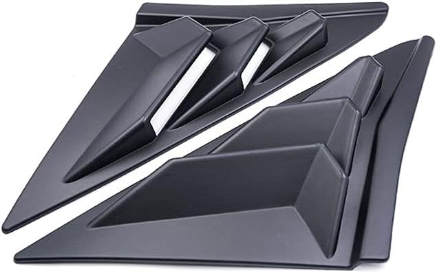 Para Honda Civic Hatchback de 10 generación 2016-2020, persianas para ventana de ventilación de aire, persianas para Civic tipo R ABS, color negro