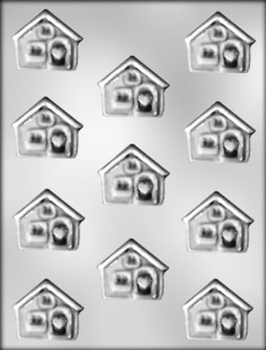 CK Products Casa de 1-58 pulgadas con molde de chocolate corazón