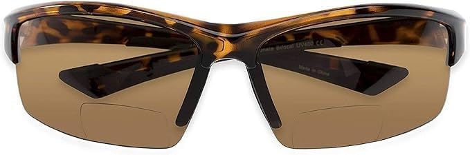 Calabria Sport 202BF – Gafas de seguridad bifocales para lectura para hombres y mujeres, antivaho envolvente, protección UV tintada, sin montura