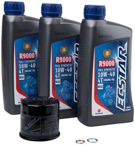 Suzuki ECSTAR R9000 10W-40 Kit completo de cambio de aceite sintético para SUZUKI GSXR750 F.I. 2011-2018