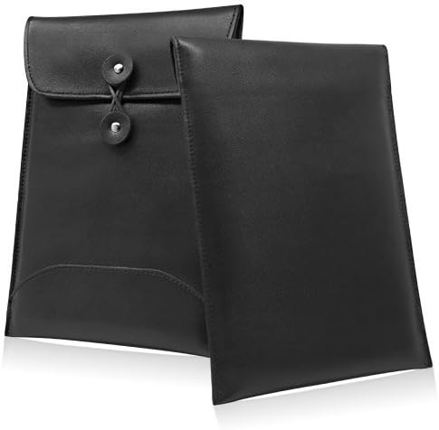 BoxWave – Funda para Honor Pad 5 8 (caja por BoxWave) – Sobre de cuero Nero, funda de cuero estilo billetera con tapa para Honor Pad 5 8, pestaña