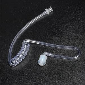 UAYESOK Paquete de 2 tubos de bobina acústica de repuesto, universal, transparente, kit de vigilancia para Walkie Talkie, auricular de tubo