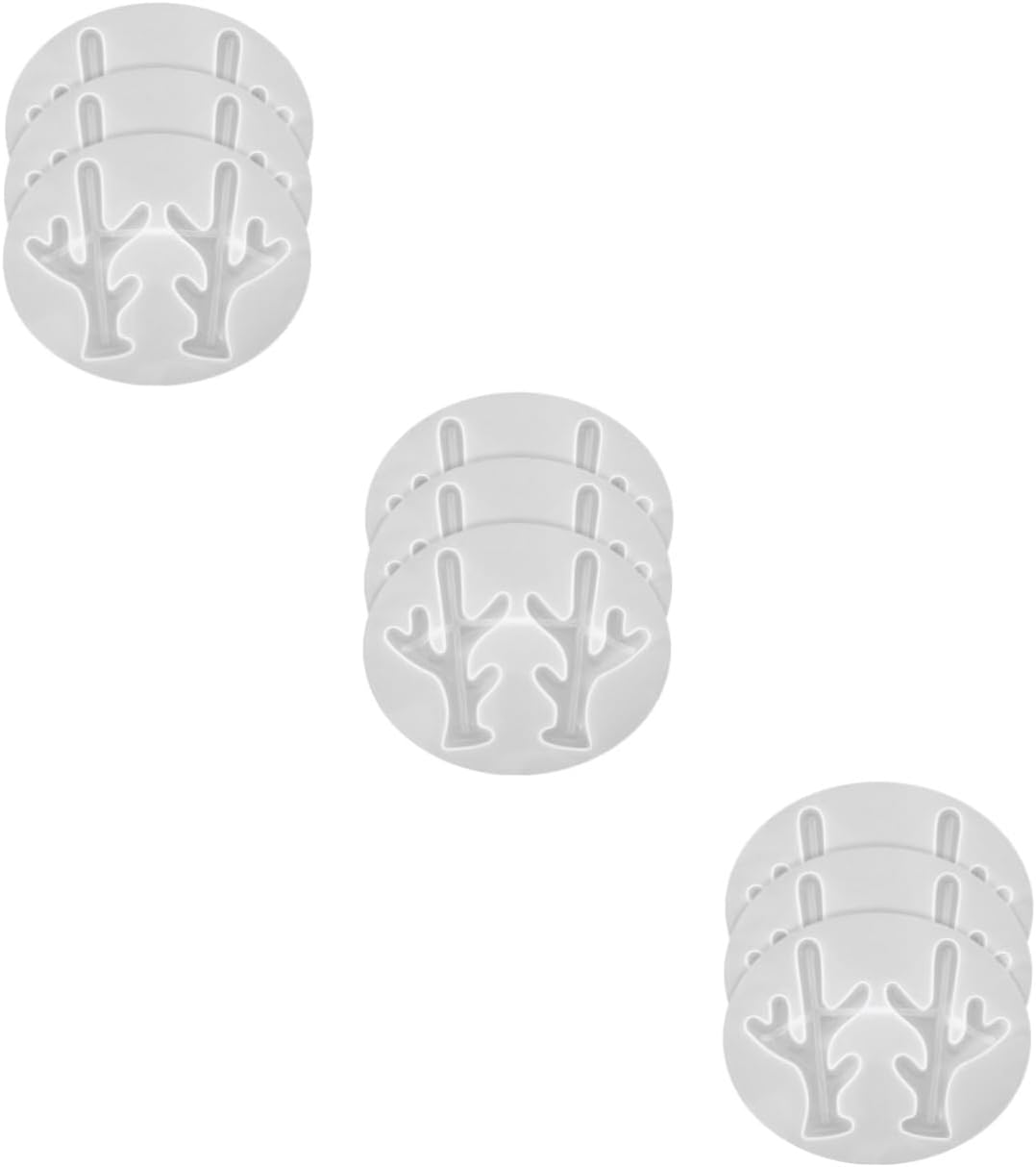 COHEALI 9 Pcs Antler Mold De para Gelatinas Silicone Molds Jeweled Hair Clips Jewlery Making Supplies Jewelry Making Supplies Jewelry Mold White Elk