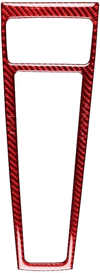 Accesorios interiores de automóvil de fibra de carbono para el interior del automóvil, ajuste de la cubierta del panel de la palanca de cambios