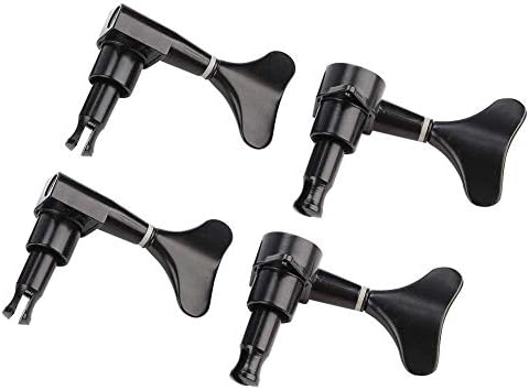 VBESTLIFE 2L 2R cabezas de máquina de bajo eléctrico, clavijas dominantes selladas de afinación de la cuerda del sintonizador para bajo eléctrico