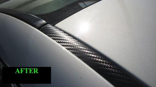 Compatible con Ford F150 F 150 F-150 F-150 de fibra de carbono 1998-2004 molduras de techo 2 piezas 1999 2000 2001 2002 2003 98 99 00 01 02 03 04