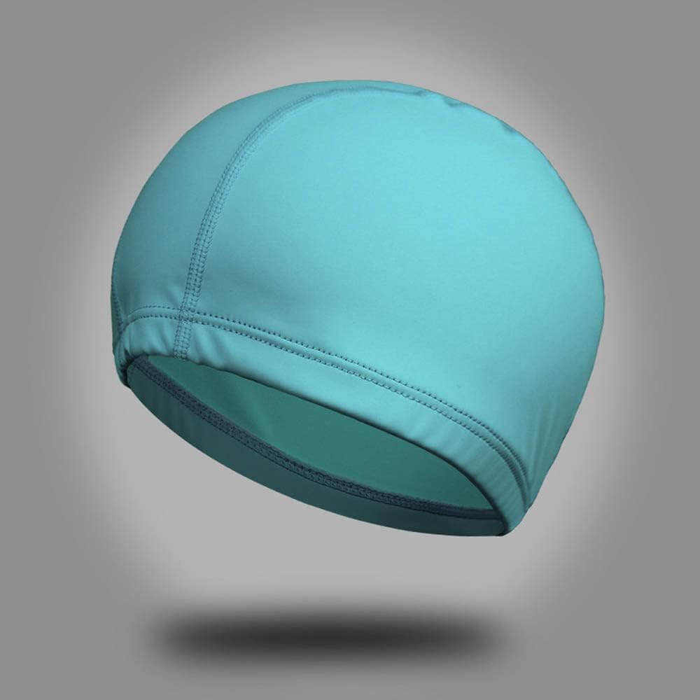 Gorra de natación de tela impermeable de poliuretano para hombre y mujer, 5 unidades