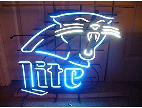 Queen Sense 20″x16″ Millers Lite Panthers Neon Sign Light Man Cave Bar Pub Beer Gift Neon Lamp A120MLCP