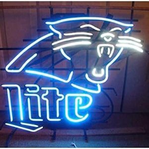 Queen Sense 20″x16″ Millers Lite Panthers Neon Sign Light Man Cave Bar Pub Beer Gift Neon Lamp A120MLCP Queen Sense 20″x16″ Millers Lite Panthers Neon Sign Light Man Cave Bar Pub Beer Gift Neon Lamp A120MLCP