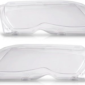 2 piezas de cubierta transparente para faros delanteros compatibles con BMW E46 serie 3 4DR 2002-2005 izquierda derecha delantera cubierta de lente 2 piezas de cubierta transparente para faros delanteros compatibles con BMW E46 serie 3 4DR 2002-2005 izquierda derecha delantera cubierta de lente