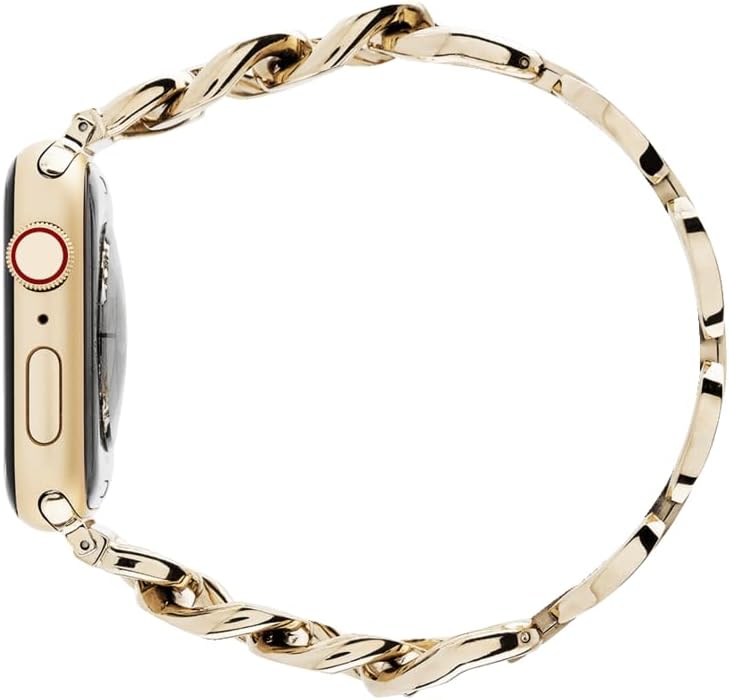 CASETiFY Correa de reloj de cadena acero inoxidable de alta calidad compatible con Apple Watch Series 8-1, SE, Ultra – 1.496 in1.575 in1.614 in1.654