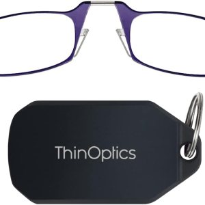 ThinOptics Keychain Case and Readers Rectangular Reading Glasses ThinOptics Keychain Case and Readers Rectangular Reading Glasses