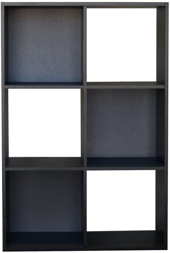 Proman Products Estantería organizadora de almacenamiento de 6 cubos, 36 pulgadas de alto x 24 pulgadas de ancho x 12 pulgadas de profundidad, color