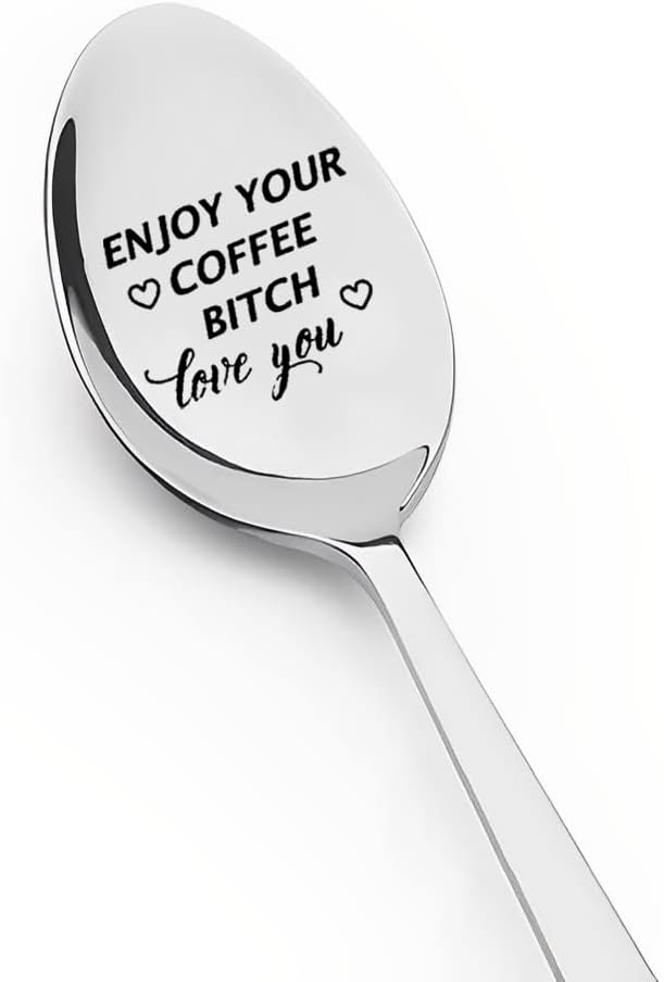 Cuchara de regalo para mejores amigas, regalos para mujeres y hombres, divertidas cucharas de café para mejores amigos, regalos de cumpleaños para