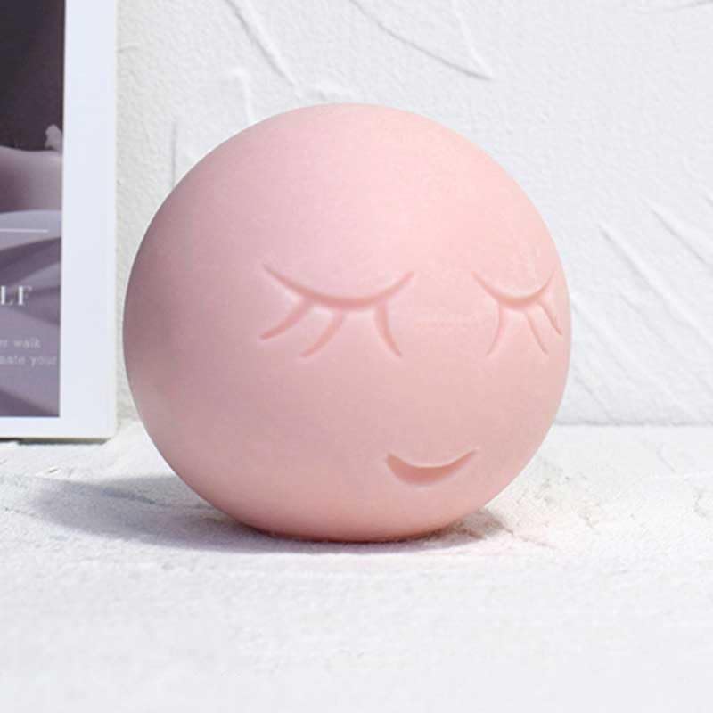 Moldes de silicona con forma de bola sonriente para hacer velas, resina, velas de aromaterapia, jabón de cera hecho a mano, decoración del hogar,