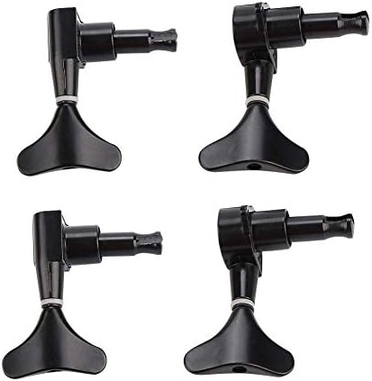 VBESTLIFE 2L 2R cabezas de máquina de bajo eléctrico, clavijas dominantes selladas de afinación de la cuerda del sintonizador para bajo eléctrico