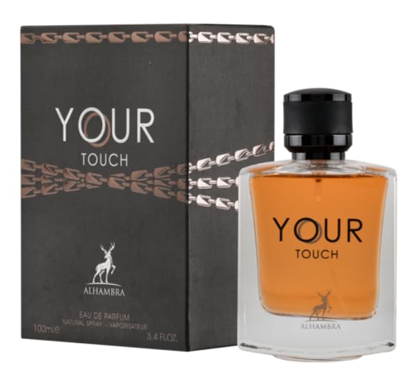 Lattafa Maison Alhambra Your Touch Eau de Parfum en espray para hombre, 3.4 onzas