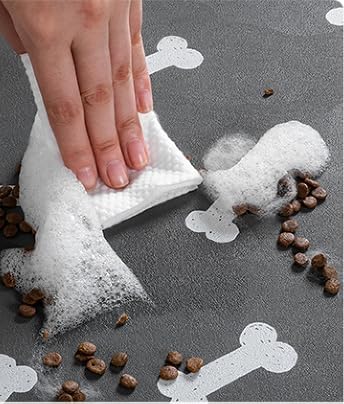 Tapete de alimentación para mascotas, tapete absorbente de comida para perros, tapete para alimentos y agua, de secado rápido, tapete de comida para