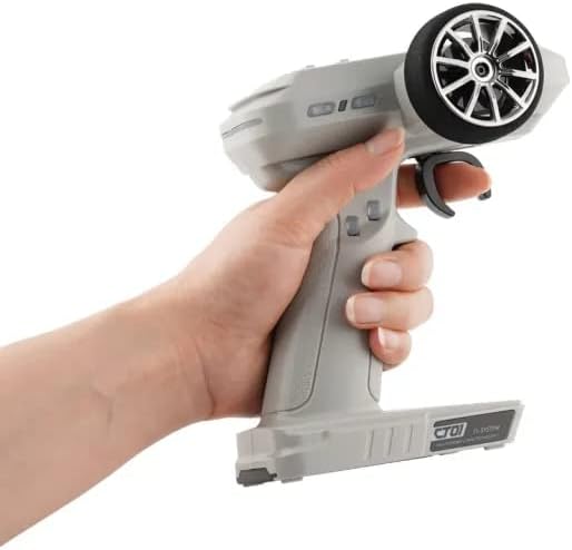 ZKSJ LDARC CT01 2.4G 8CH Transmisor de radio Control remoto Pantalla LCD 1,312.3 ft Rango de señal con receptor RC CR1800 impermeable para