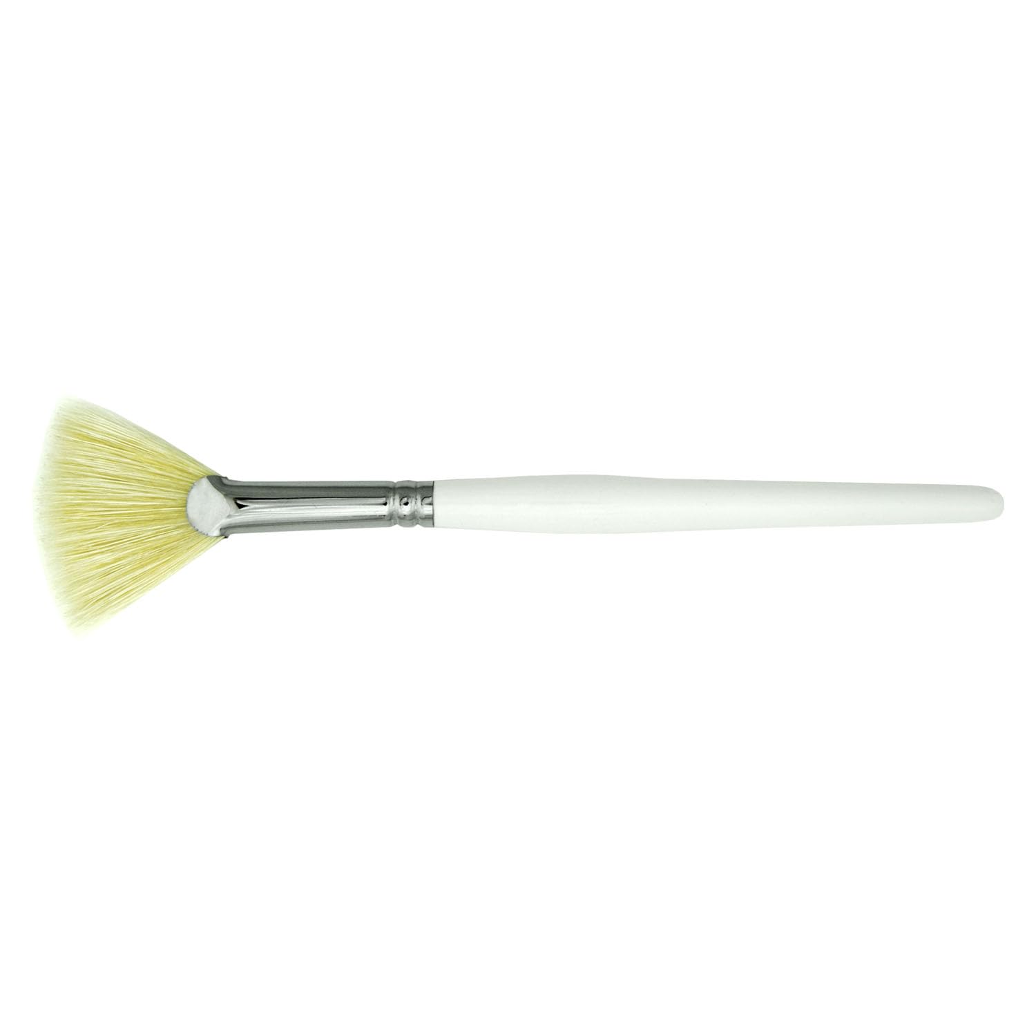 Cepillo de abanico para máscara facial, aplicador de máscara facial de cerdas de jabalí naturales para tratamientos de cáscara ácida, máscaras (1