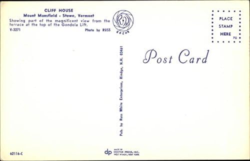 Cliff House – Mount Mansfield Stowe, Vermont VT Original Vintage Postcard