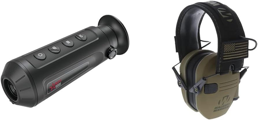 AGM Global Vision Taipan TM15-256 Monocular Térmico para Caza y Walker’s Razor Slim Electronic Shooting Orejeras