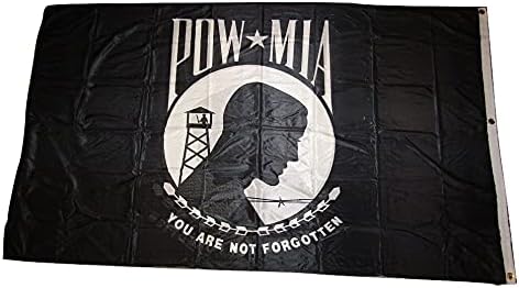 Premium 5’x8′ POW MIA 2 ply Double Sided Flag Nylon YOU ARE NOT FORGOTTEN KNITTED