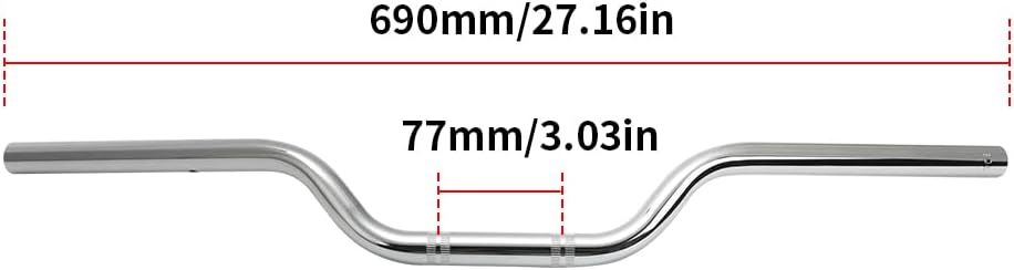 78 “0.866 in arrastre estilo barra manillar para Honda Kawasaki Suzuki Yamaha Ducati APRILLA BUELL