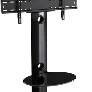 AVF Soporte de suelo de acero para TV con columna de montaje para TV de 32″ a 65″ en negro AVF Soporte de suelo de acero para TV con columna de montaje para TV de 32″ a 65″ en negro