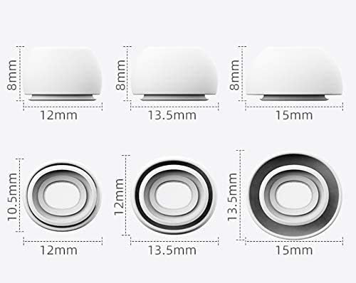 Almohadillas para los oídos compatibles con auriculares AirPods Pro 2, puntas de silicona de tamaño pequeño, compatible con AirPods Pro, 3 pares,