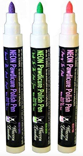Warren London Pawdicure – Bolígrafos de esmalte de uñas para perro, fabricados en Estados Unidos, secado rápido, bajo olor, accesorios no tóxicos
