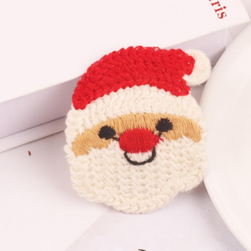xuzhiyuan 7 pinzas para el cabello con diseño de reno para árbol de Navidad, bonitos pasadores de frutas, fresas y limones, accesorios para el