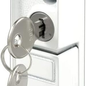 Prime-Line U 9919 – Puerta corredera blanca para patio con cerradura de perno (paquete individual) Prime-Line U 9919 – Puerta corredera blanca para patio con cerradura de perno (paquete individual)