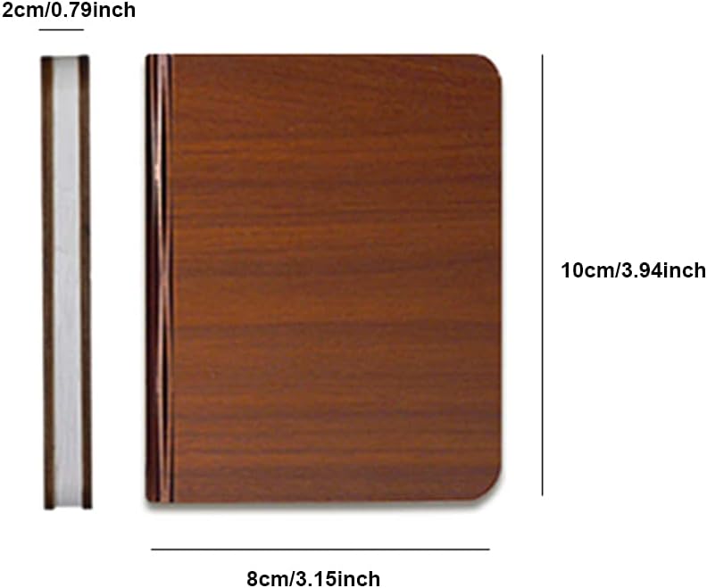 Lámpara de libro plegable novedad lámpara de mesa de madera portátil luz de escritorio LED linterna de papel con USB recargable para regalo