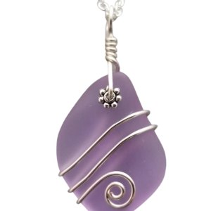 Yinahawaii Handmade Sea Glass Necklace, Hawaiian Jewelry for Women, Wire “Magical Color Changing” Purple Necklace, Sea Glass Jewelry For Women, Yinahawaii Handmade Sea Glass Necklace, Hawaiian Jewelry for Women, Wire “Magical Color Changing” Purple Necklace, Sea Glass Jewelry For Women,