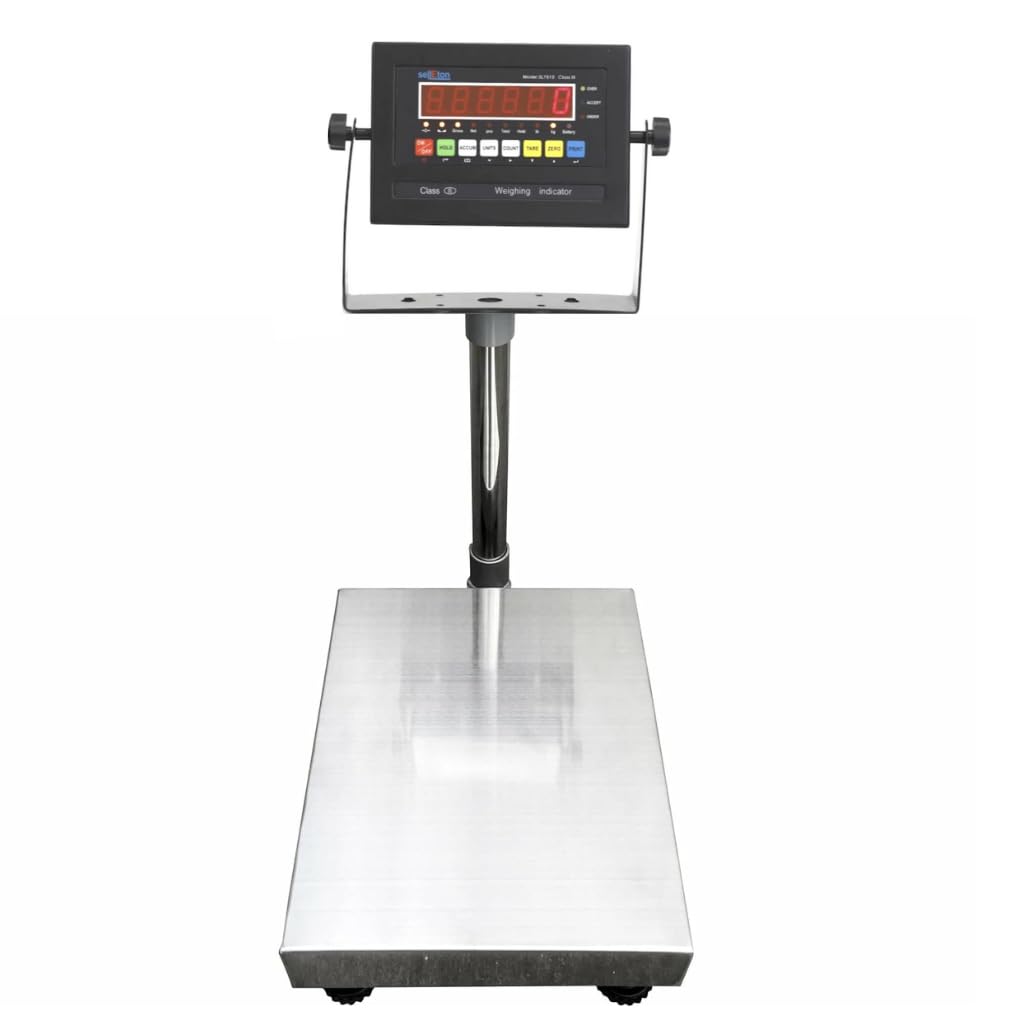 SellEton SL-915-Series NTEP, báscula de banco legal para el comercio con encimera de banco de acero inoxidable y software libre, tapa de 16 x 20
