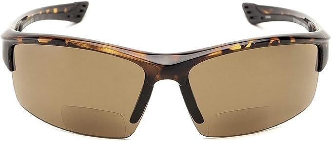 Calabria Sport 202BF – Gafas de seguridad bifocales para lectura para hombres y mujeres, antivaho envolvente, protección UV tintada, sin montura