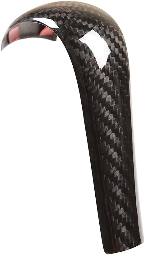 YIWANG Cubierta de la cabeza de la perilla de palanca de cambios de fibra de carbono 100% real para BMW E39 E60 E61 E83 E53 E46 Accesorios de coche
