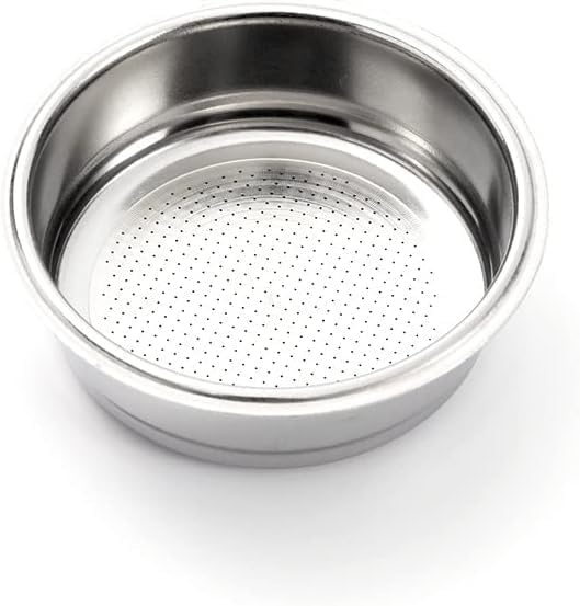 Cuenco de filtro para máquina de café, 2.008 in de una sola capa de filtro de café, cesta de filtro no presurizada para DeLonghi EUPA Donlim