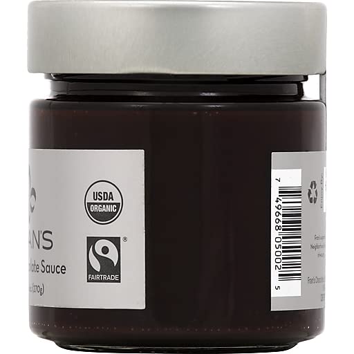 Fran’s – Juego de tarro de salsa de chocolate negro de 9.6 onzas con cuchara de degustación, juego de regalo de postre gourmet por Gifts from the